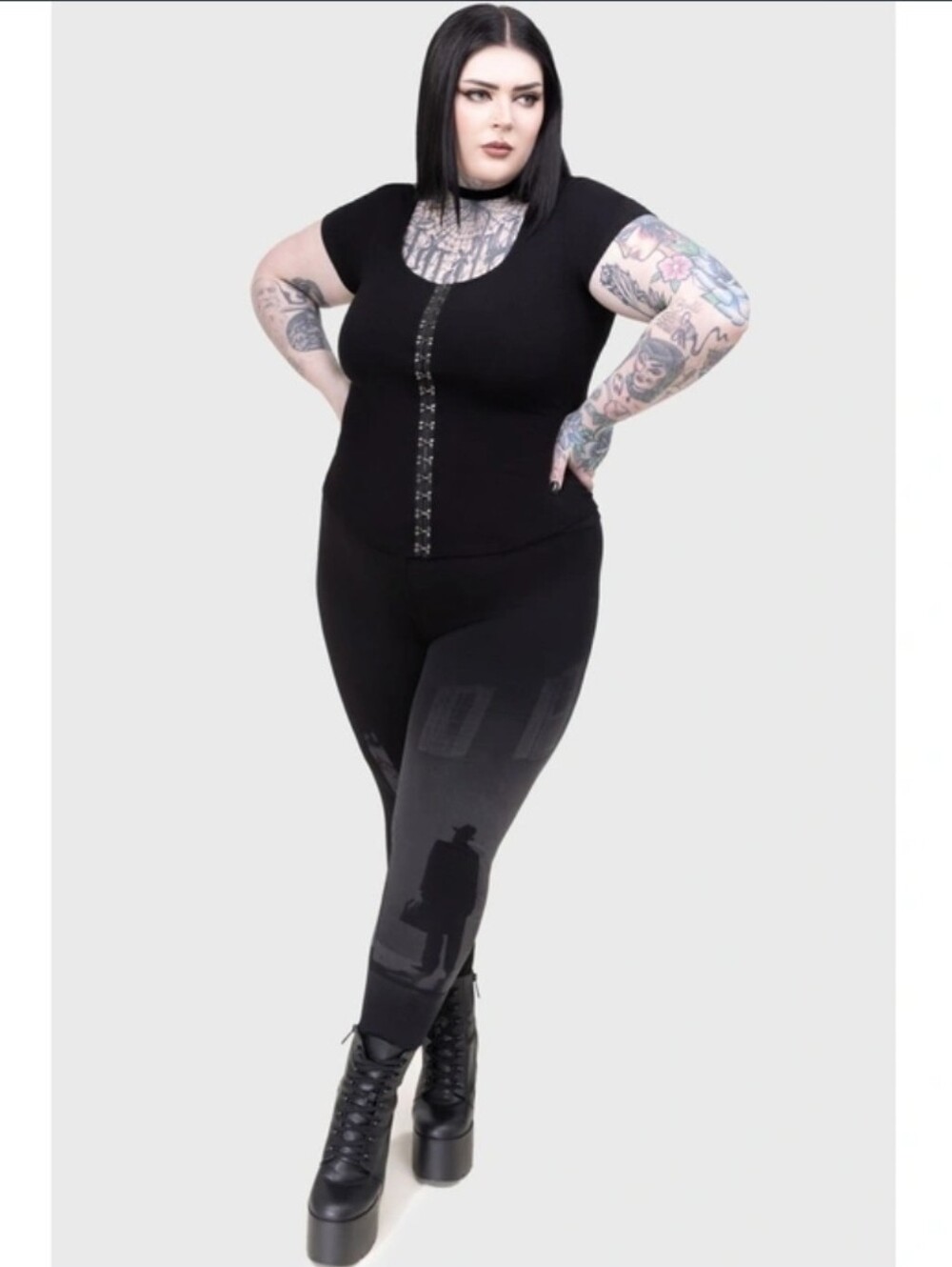 KILLSTAR x THE EXORCIST - Night Walk - Black Leggings Size 3XL